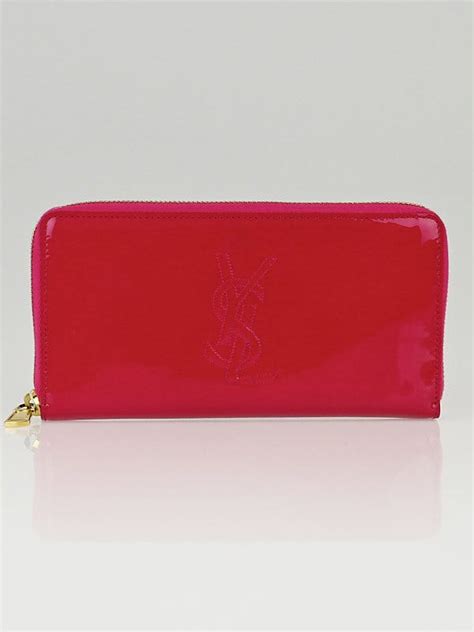 ysl belle du jour patent wallet|SAINT LAURENT Patent Leather Belle De Jour Zippy Wallet .